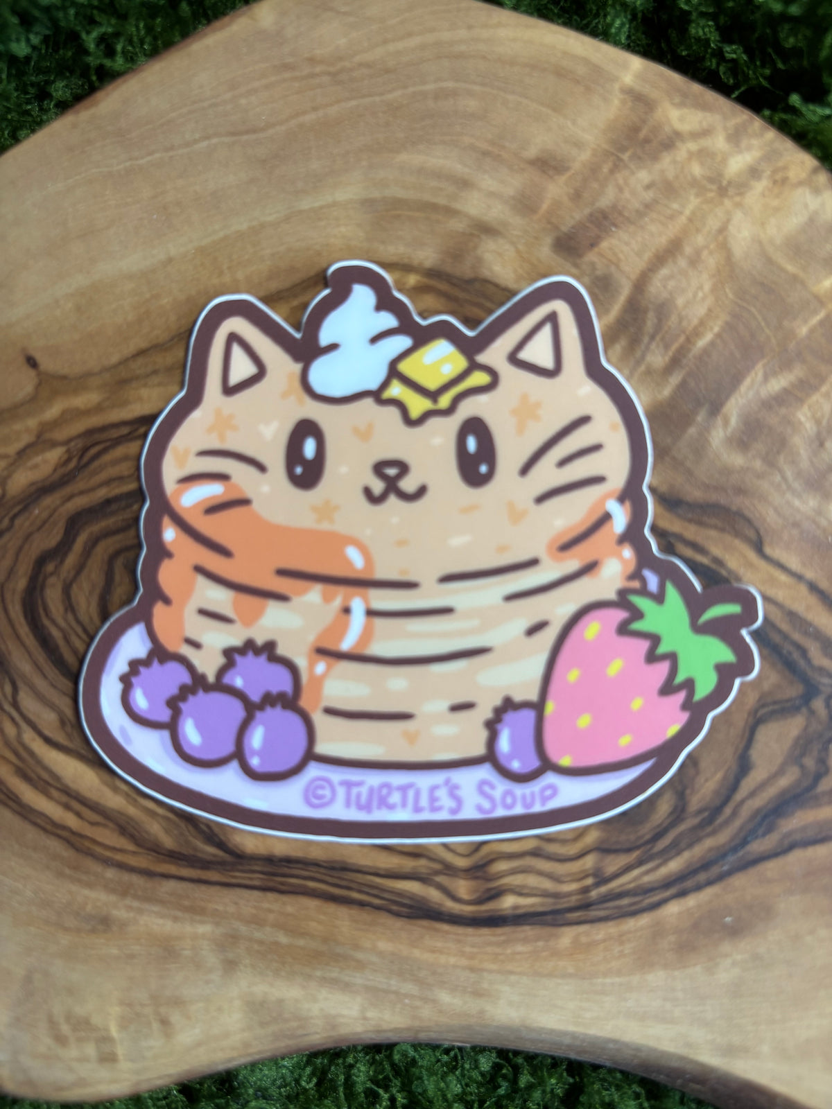 Pancake Kitty Vinyl Sticker