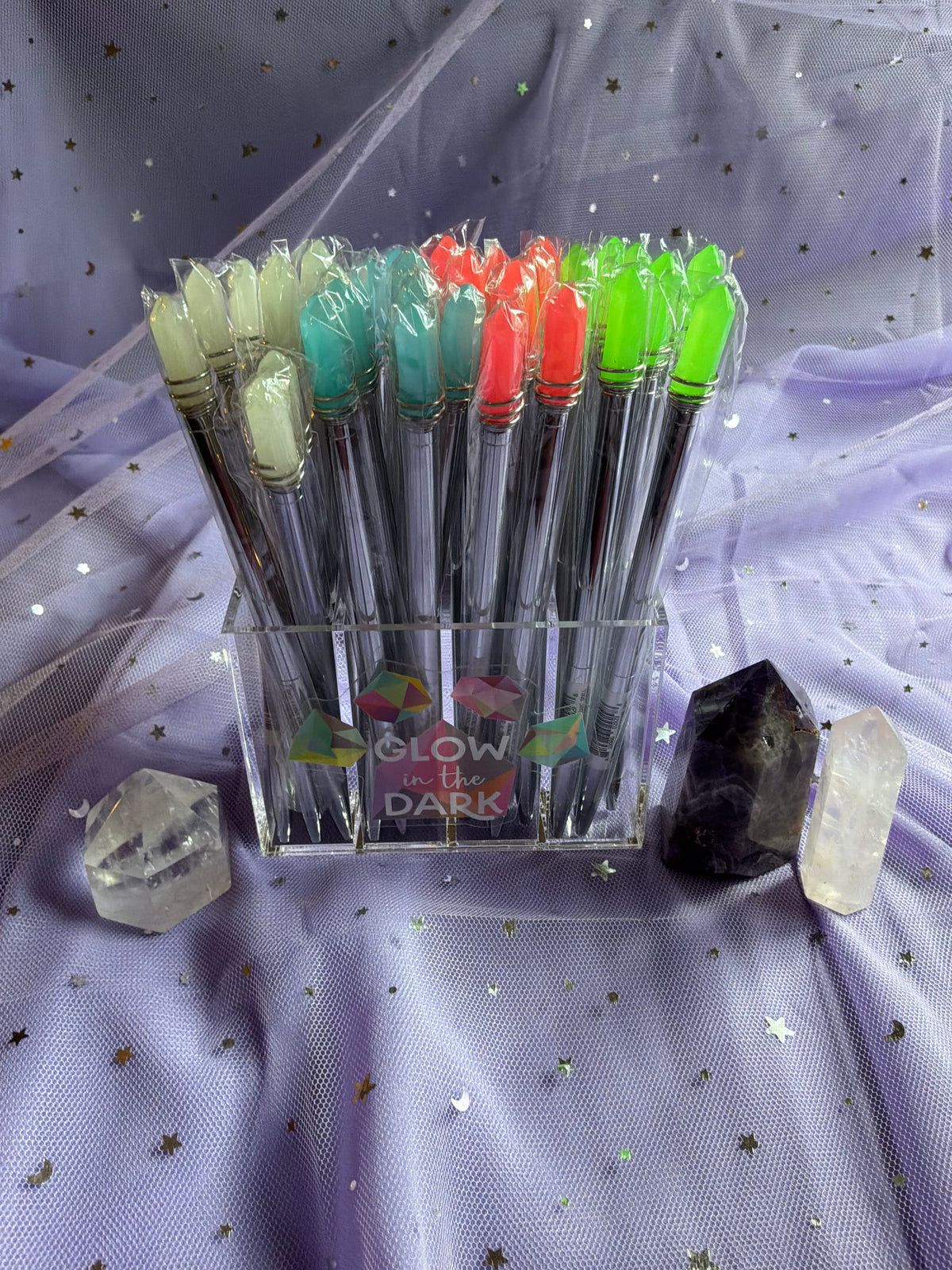 GLOW IN THE DARK CRYSTAL PEN