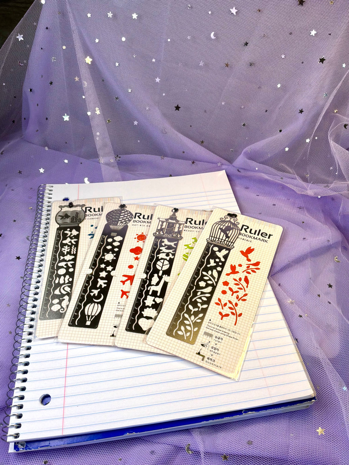 Metal Ruler & Stencil Bookmark