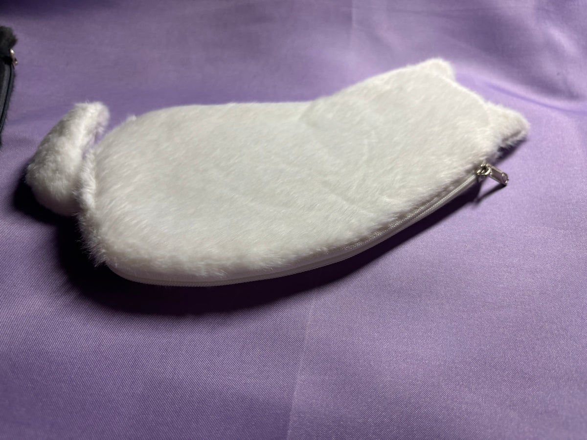 Cat Shaped Plush Pouch