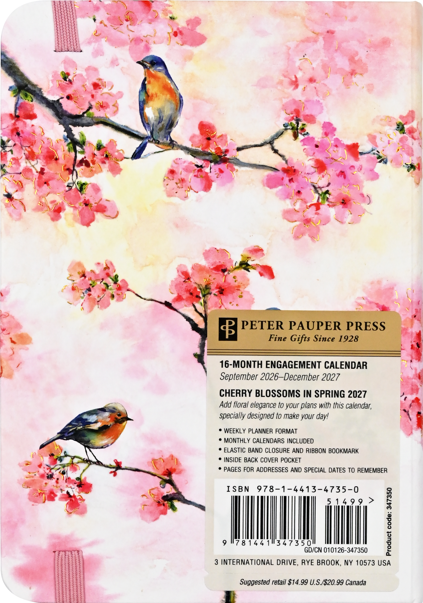 2027 Cherry Blossoms in Spring Weekly Planner