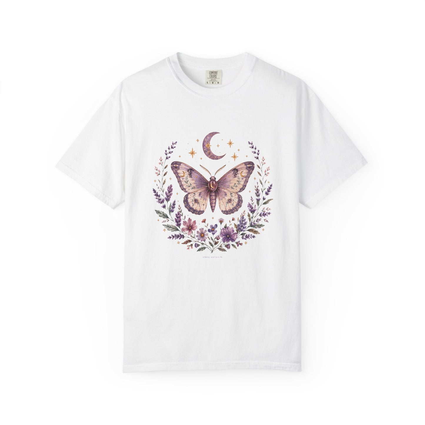 Mystic Moth T-Shirt — Floral Moon Butterfly Graphic Tee