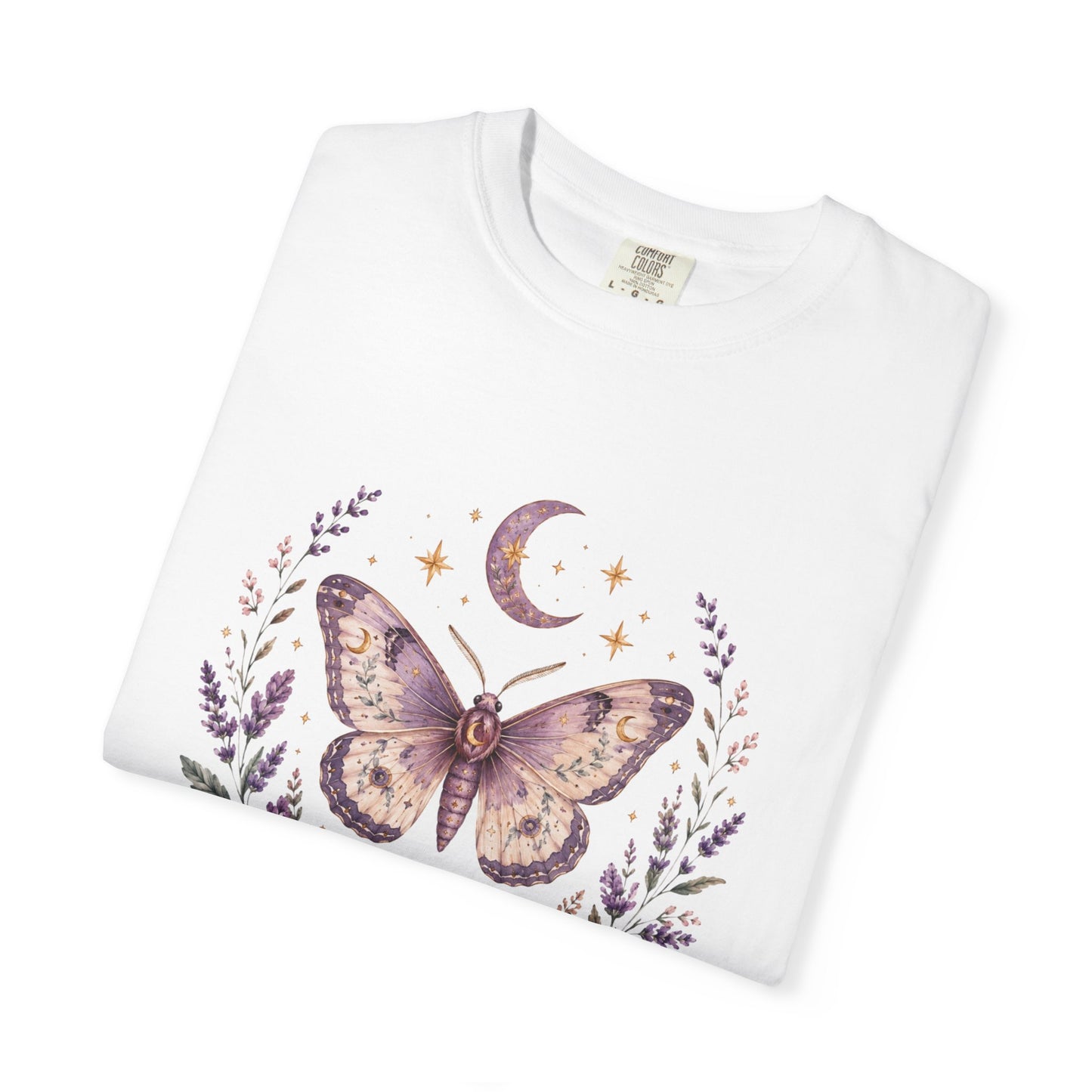 Mystic Moth T-Shirt — Floral Moon Butterfly Graphic Tee