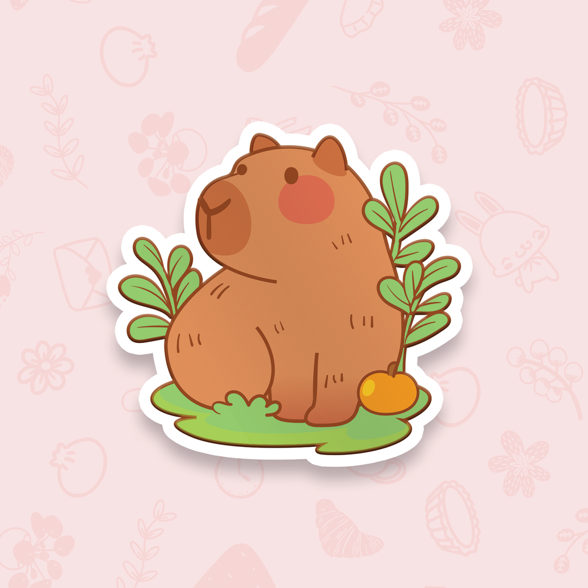 Capybara Vinyl Sticker