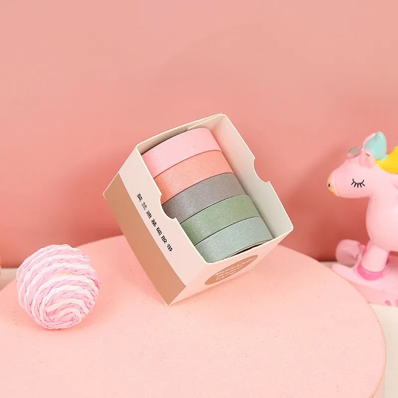 Morandi Washi Tape Sets – 5 Roll Coordinating Collections