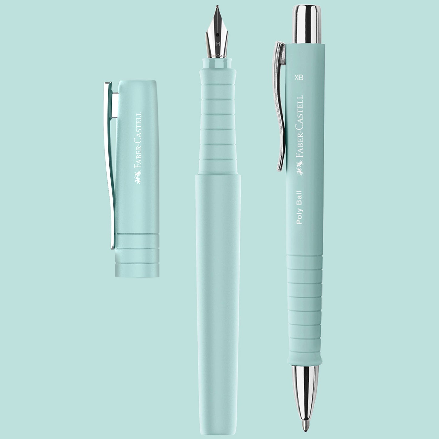 Poly Ball Gift Tin Fountain Pen and Ballpoint Set