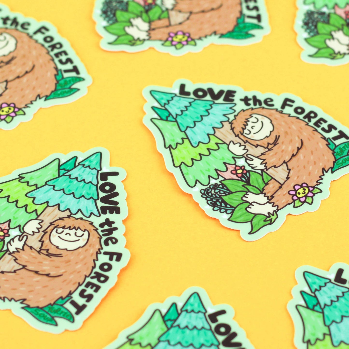 Love The Forest Bigfoot Sasquatch Car Decal Vinyl Sticker
