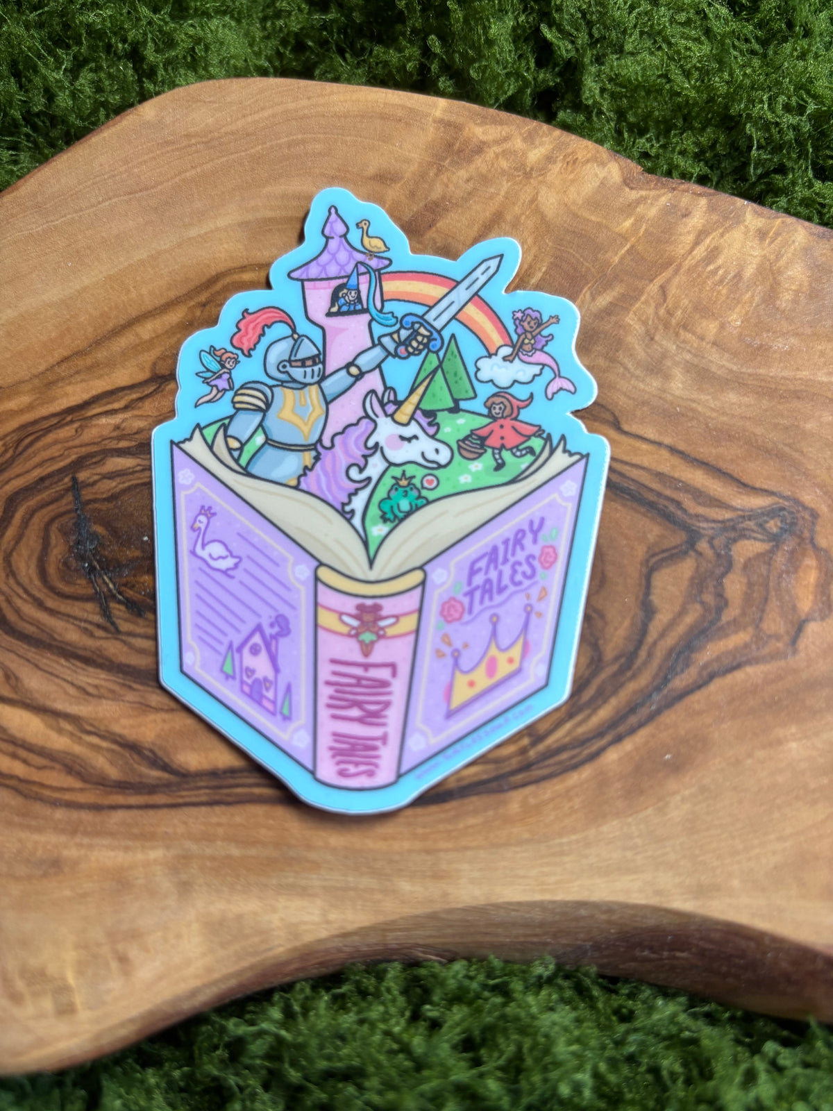 Fairy Tales Book Vinyl Sticker