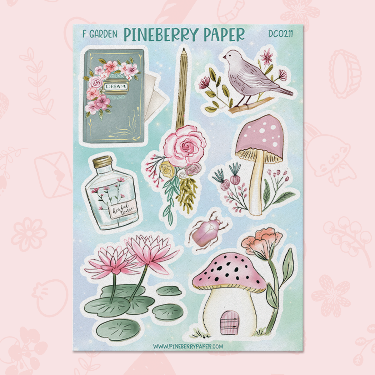Fairy Garden 1 Sticker Sheet