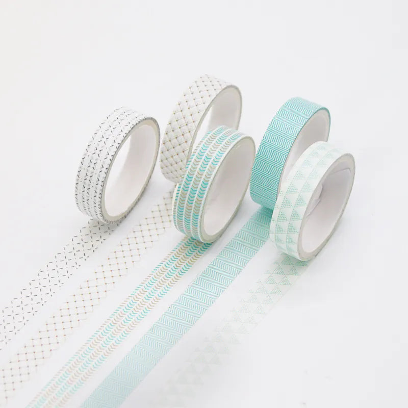 Morandi Washi Tape Sets – 5 Roll Coordinating Collections
