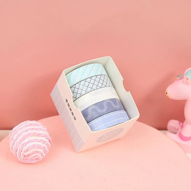 Morandi Washi Tape Sets – 5 Roll Coordinating Collections