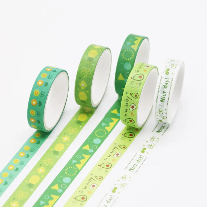 Morandi Washi Tape Sets – 5 Roll Coordinating Collections