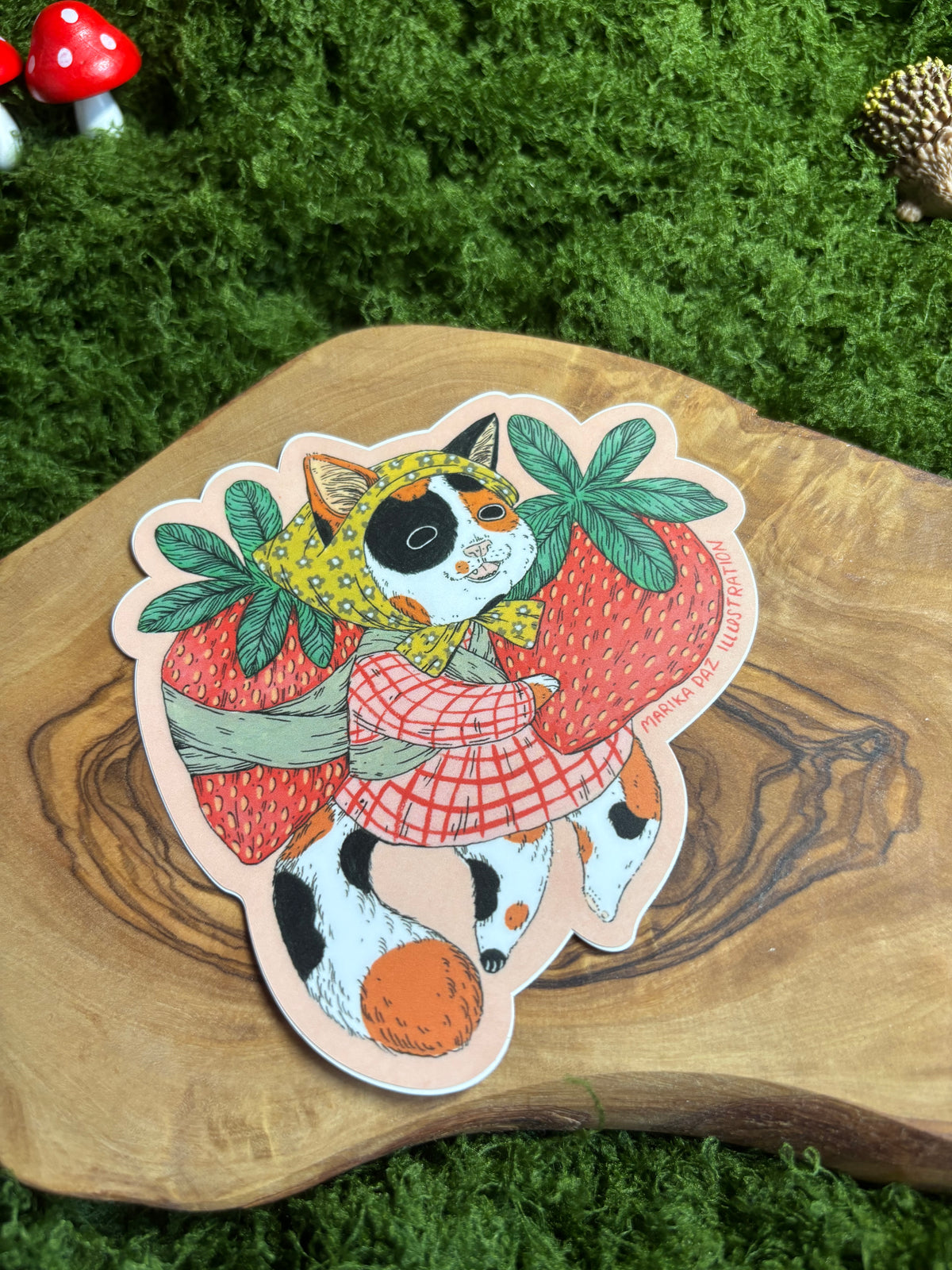 Strawberry Cat Sticker