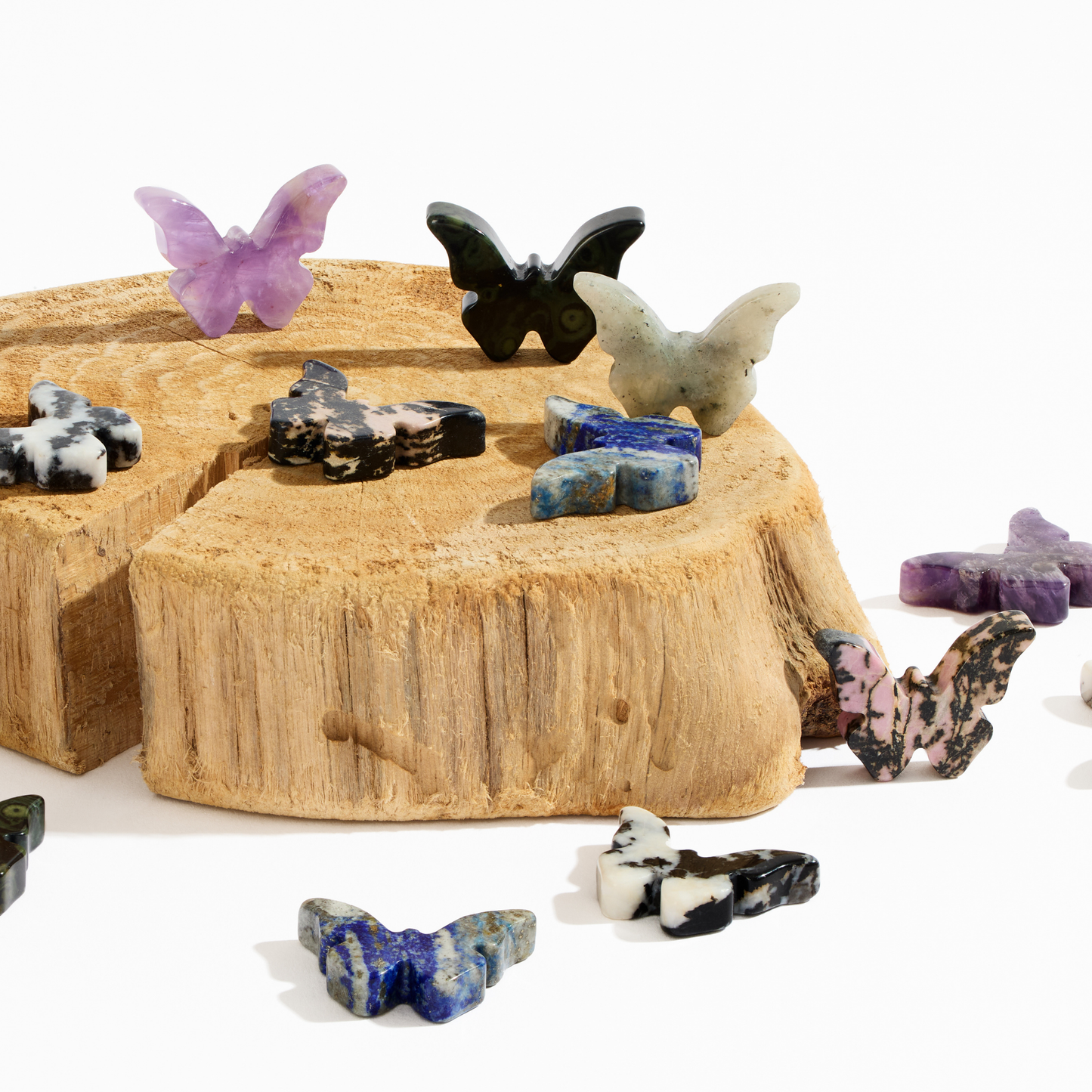 Carved Crystal Butterflies – Natural Gemstone Minis