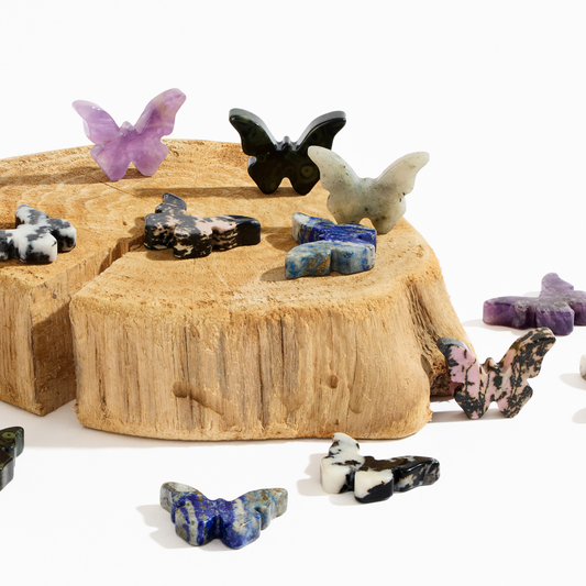 Carved Crystal Butterflies – Natural Gemstone Minis