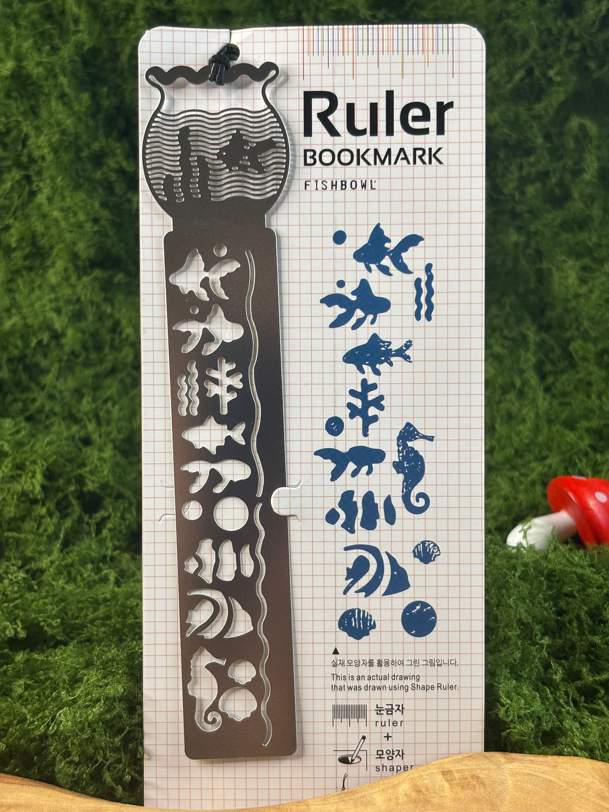 Metal Ruler & Stencil Bookmark