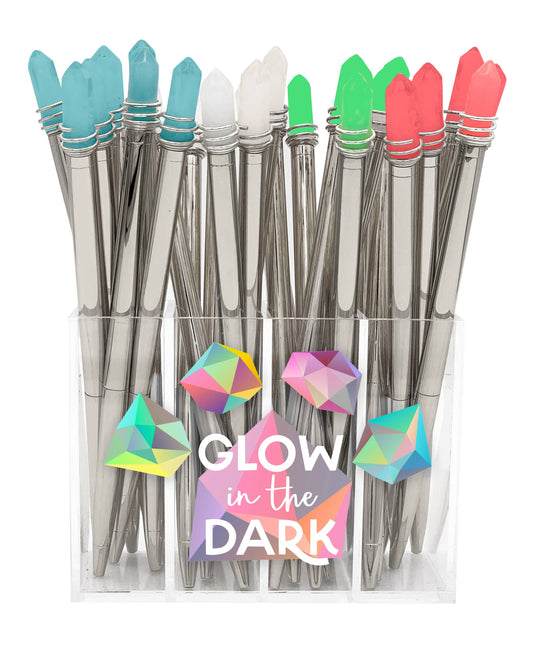 GLOW IN THE DARK CRYSTAL PEN