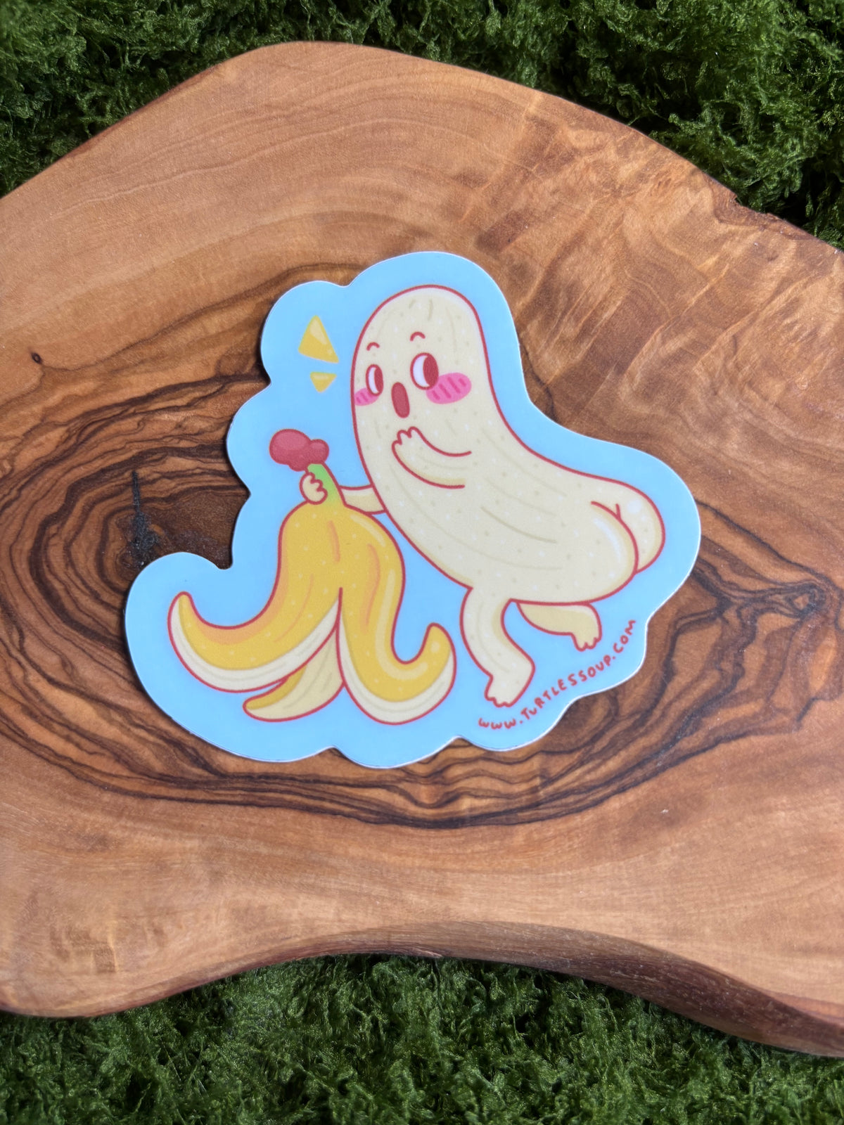 Naked Banana Butt Funny Vinyl Sticker
