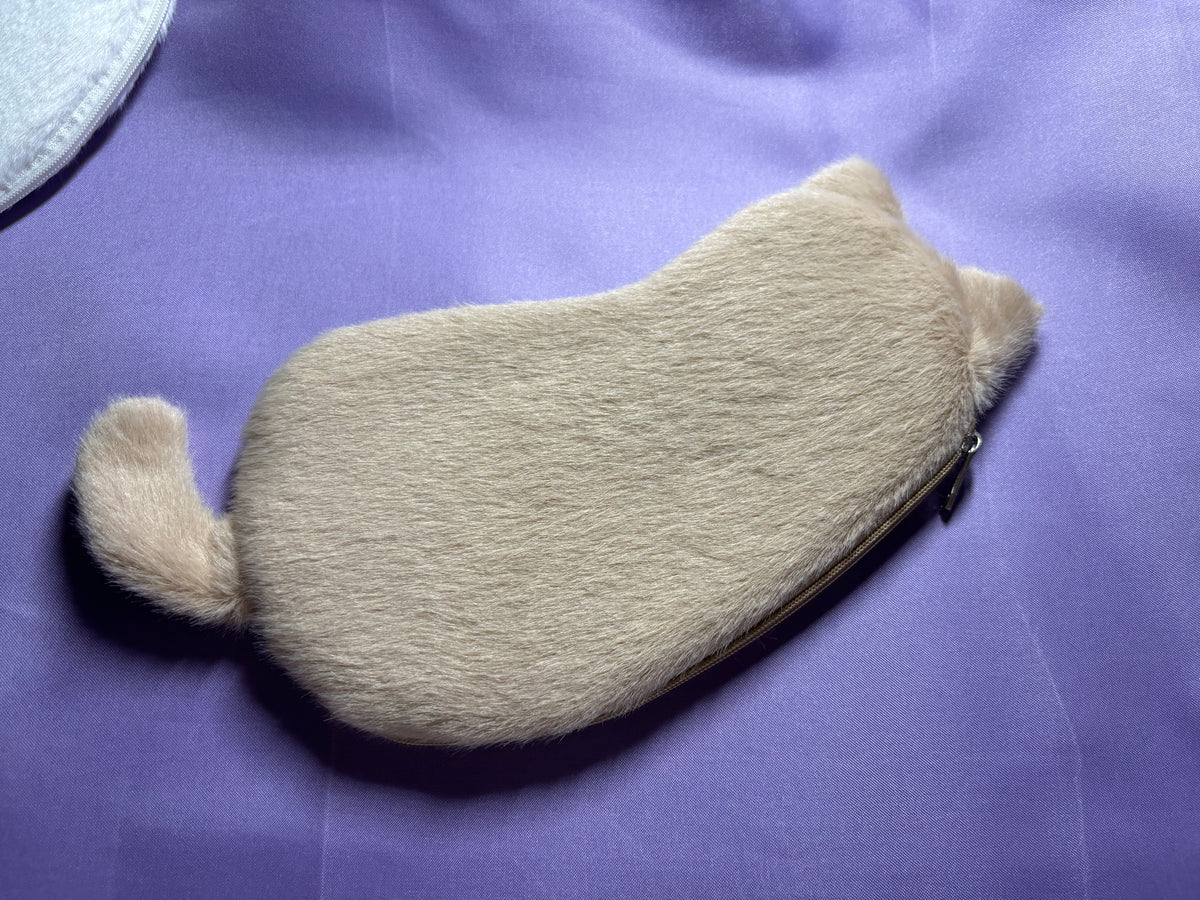 Cat Shaped Plush Pouch