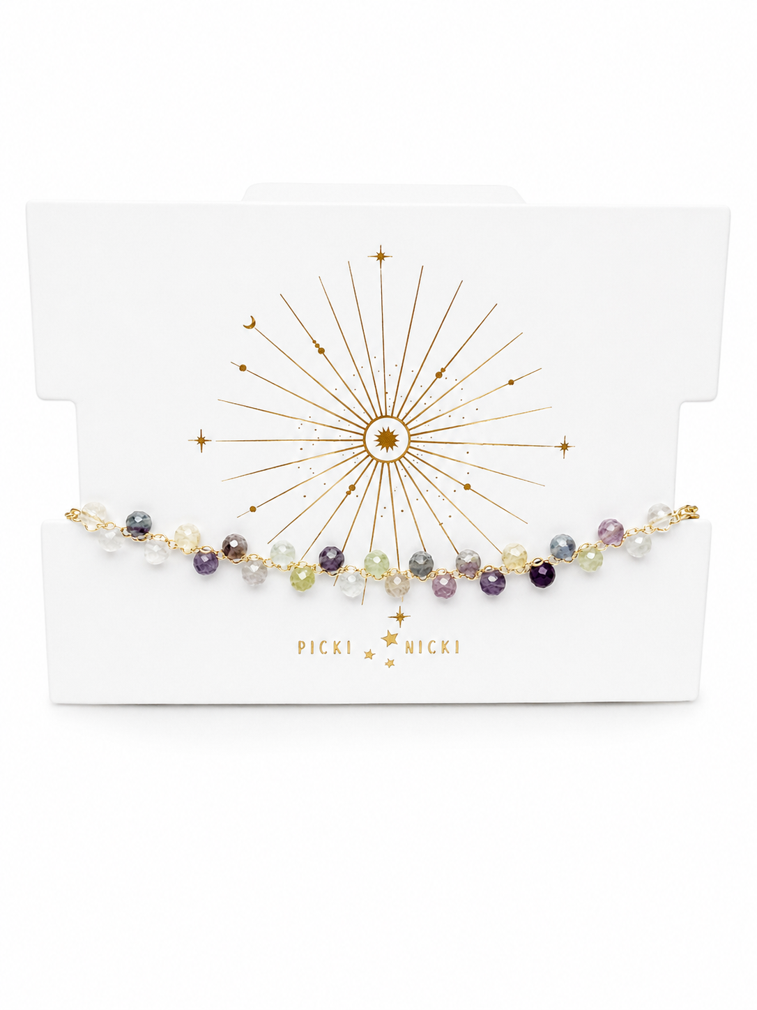 Flourite Gemstone Beaded Bracelet