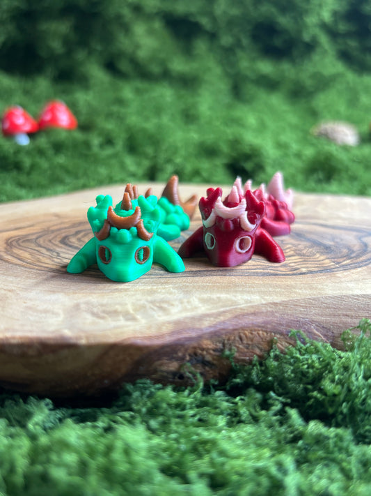 🌙 Tiny Moonhorn Dragon Articulated Fidget