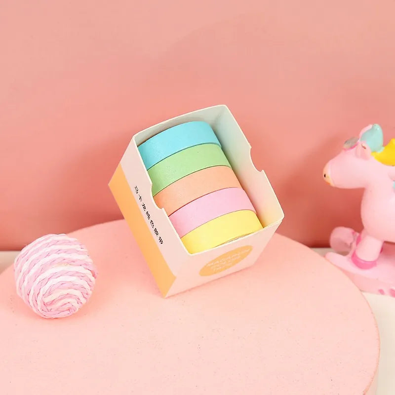 Morandi Washi Tape Sets – 5 Roll Coordinating Collections