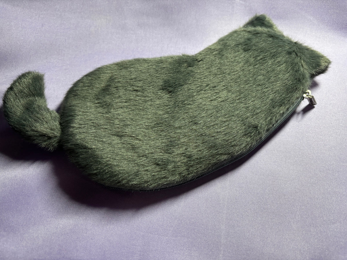Cat Shaped Plush Pouch