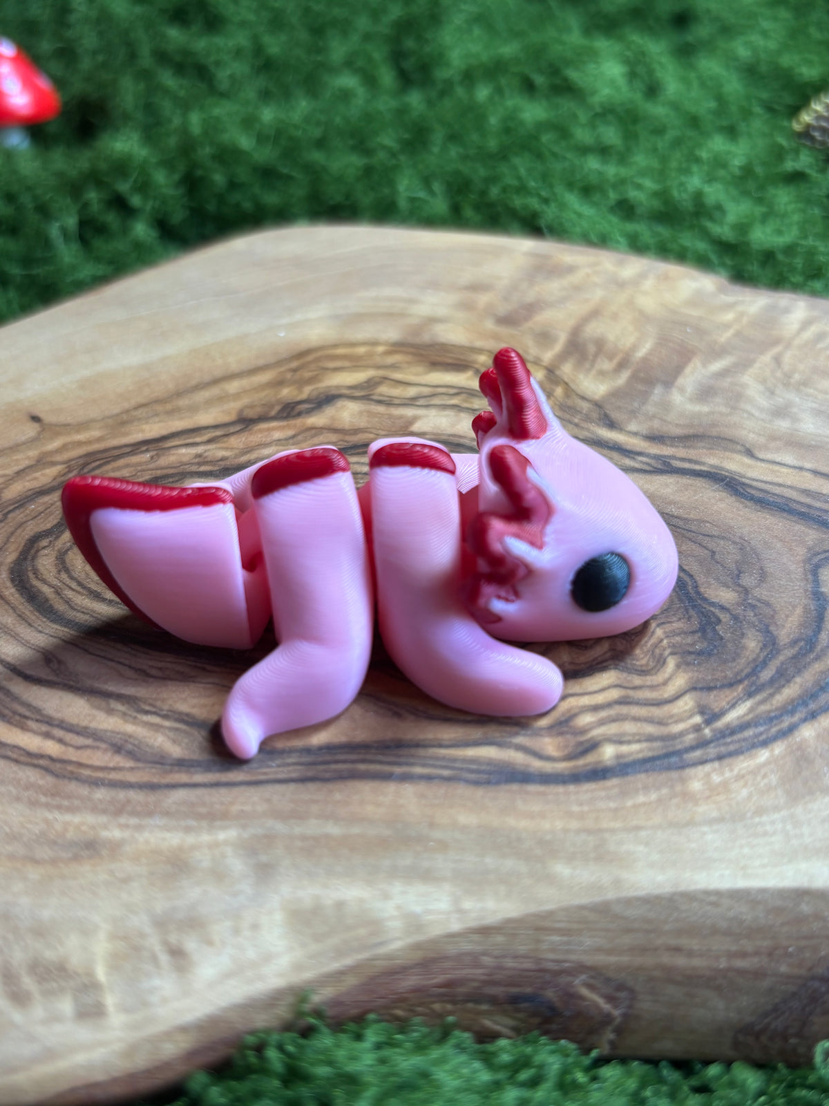 🩷 Wiggly Axolotl 3D Printed Articulated Fidget