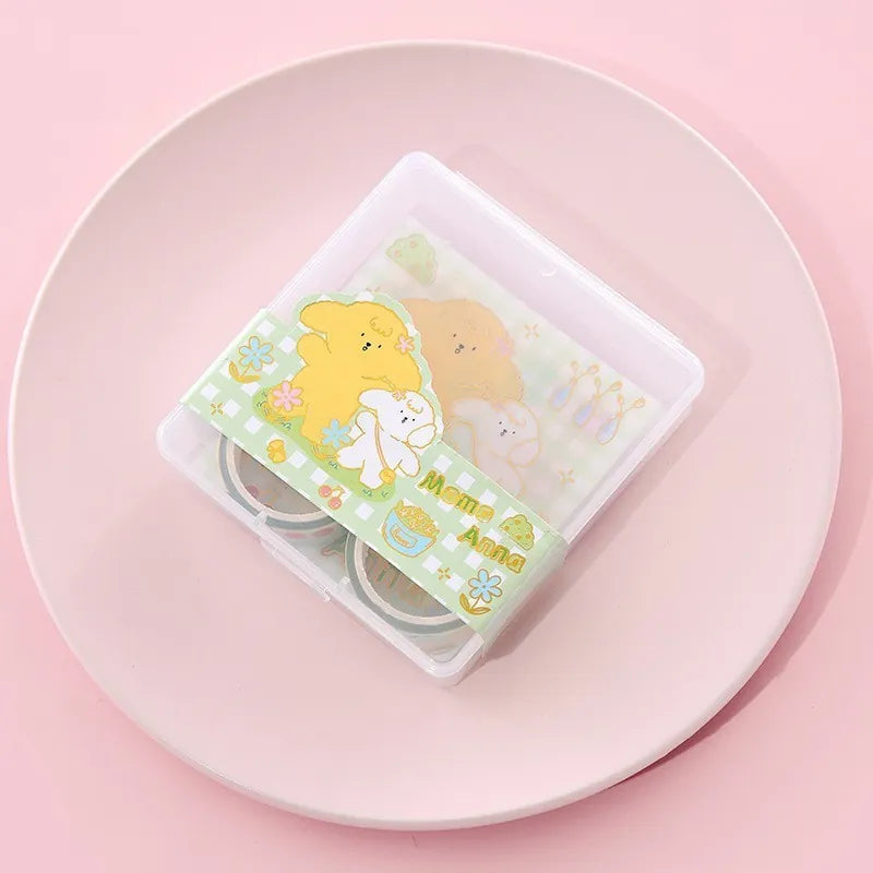Kawaii Whimsy Washi Tape & Sticker Set 🌸