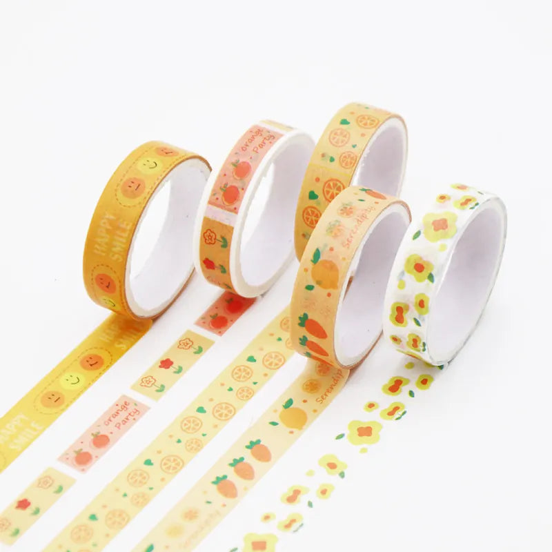 Morandi Washi Tape Sets – 5 Roll Coordinating Collections
