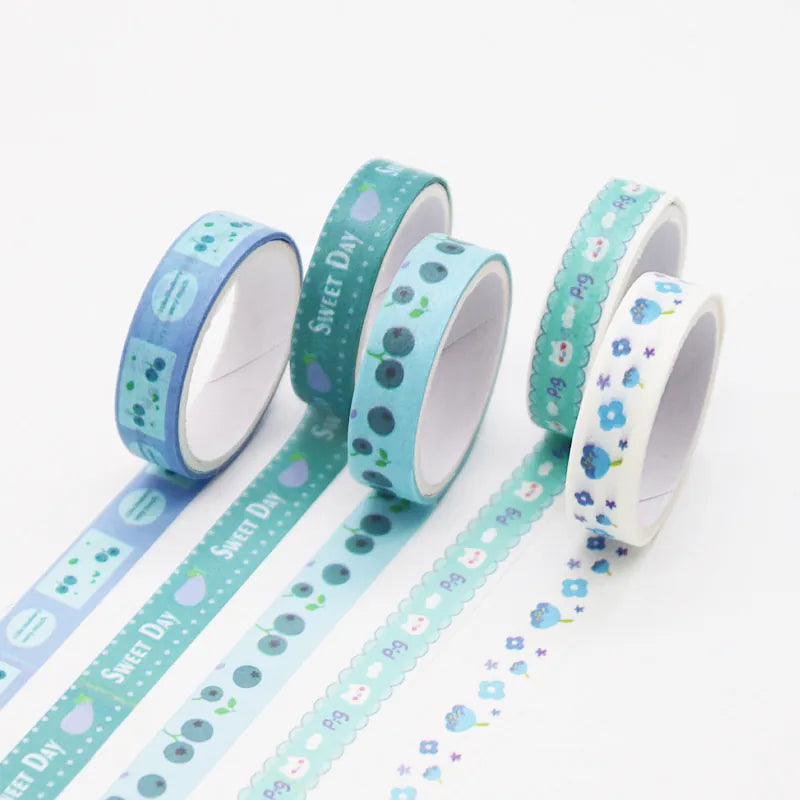 Morandi Washi Tape Sets – 5 Roll Coordinating Collections