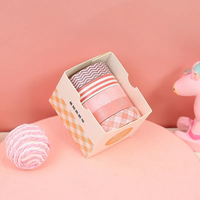 Morandi Washi Tape Sets – 5 Roll Coordinating Collections