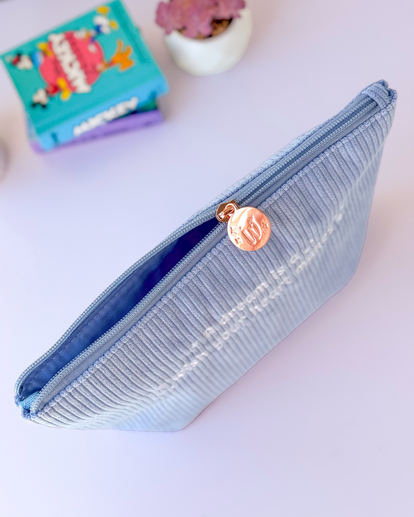A Dream Is A Wish Your Heart Makes Corduroy Pouch