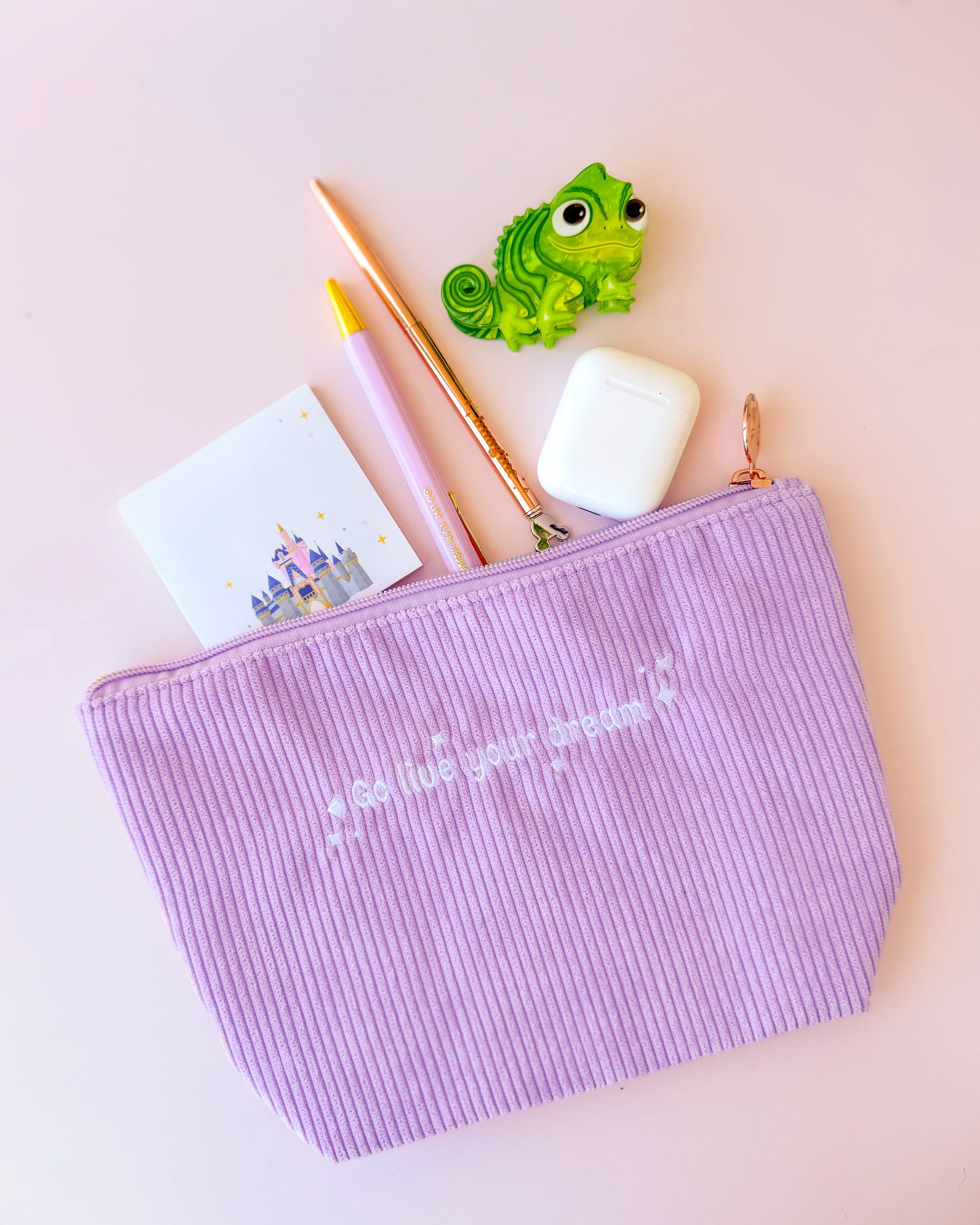 Go Live Your Dream Corduroy Pouch