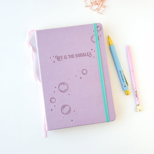 Life Is The Bubbles Embossed Notebook