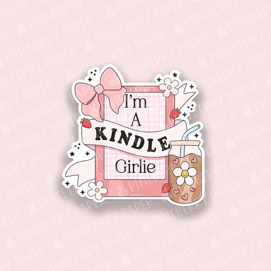 Kindle Girly Vinyl Sticker