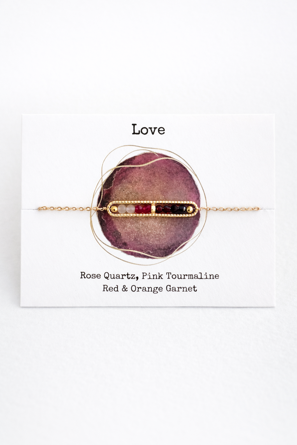 Love Bracelet – Rose Quartz & Pink Tourmaline - The Intention Collection