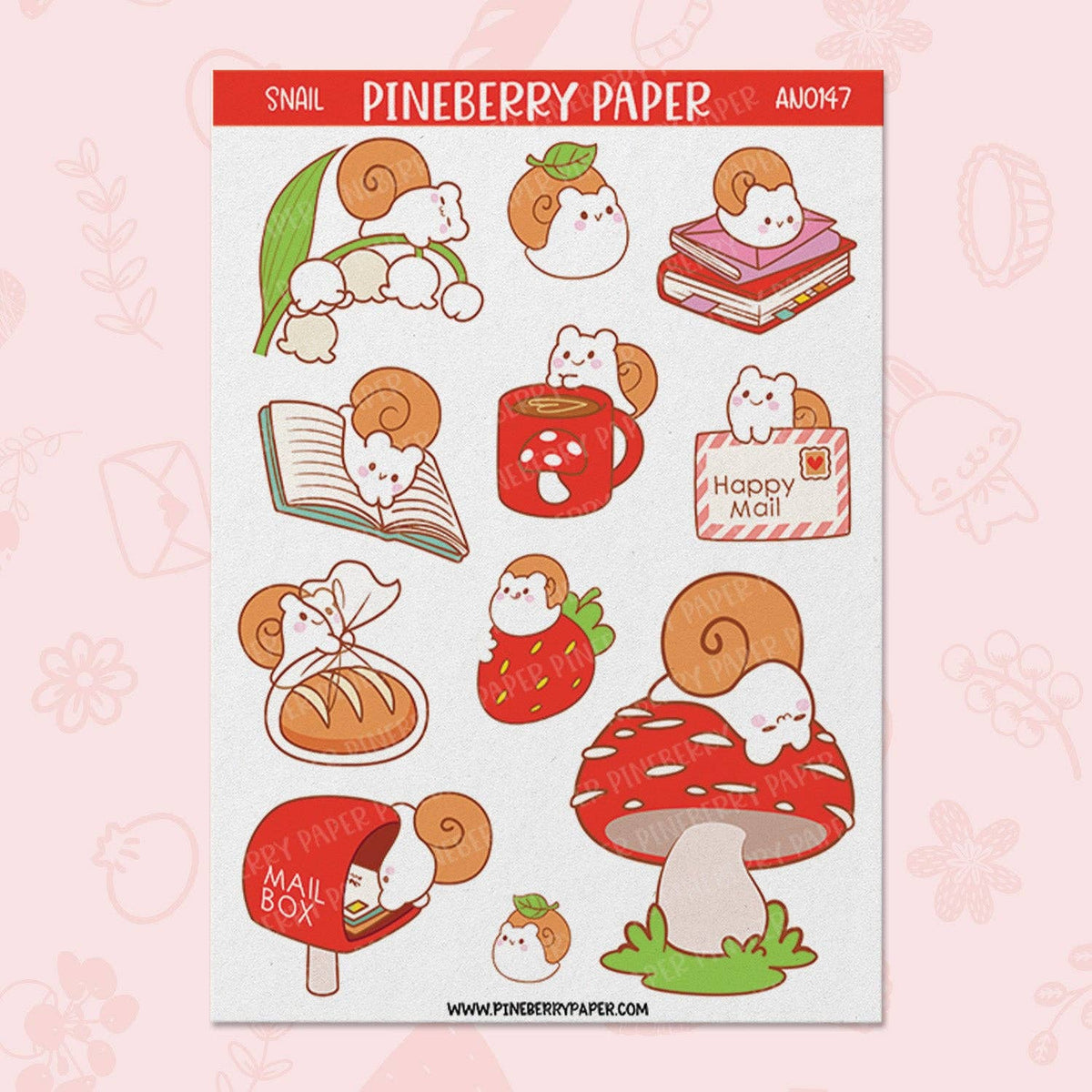 Snail Sticker Sheet