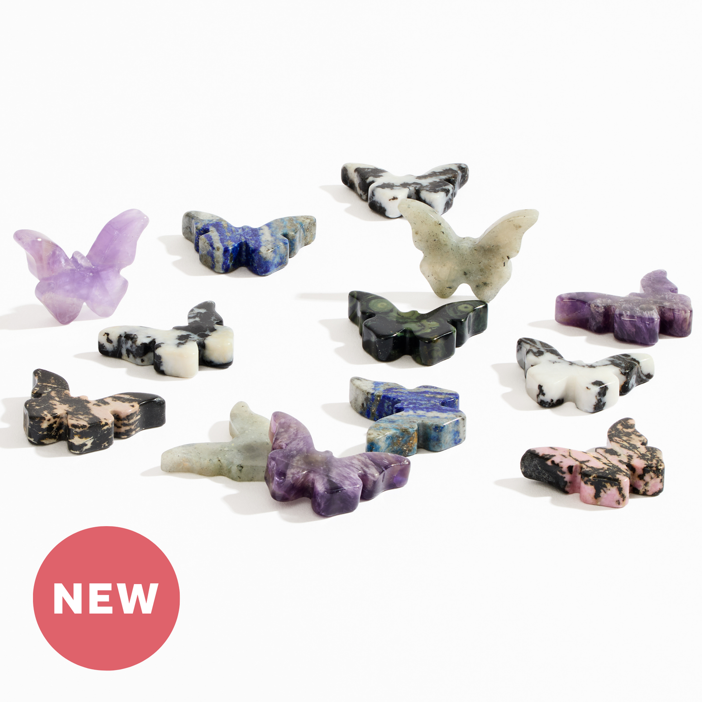 Carved Crystal Butterflies – Natural Gemstone Minis