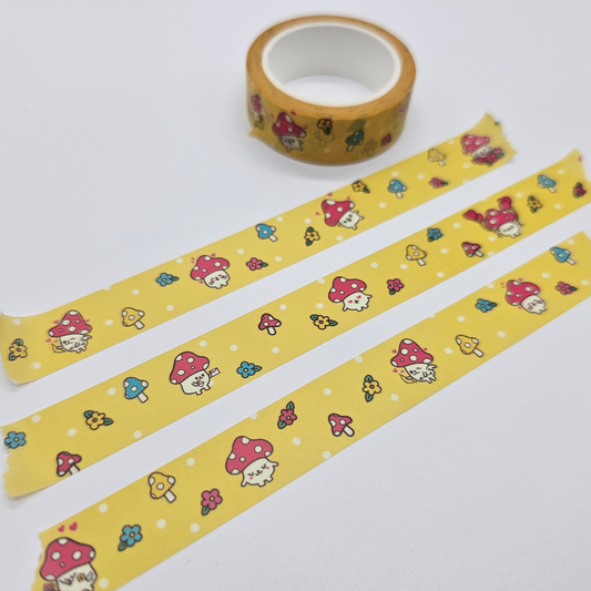 Happy Mushroom Washi Tape | 15mm x 10m