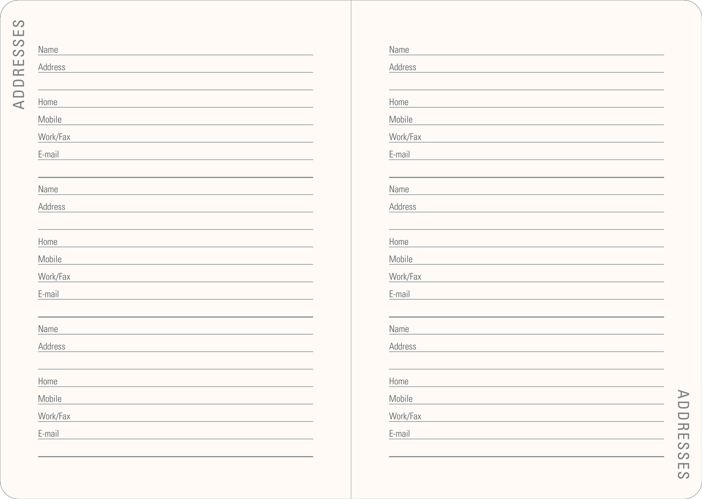 2027 Persian Grove Weekly Planner