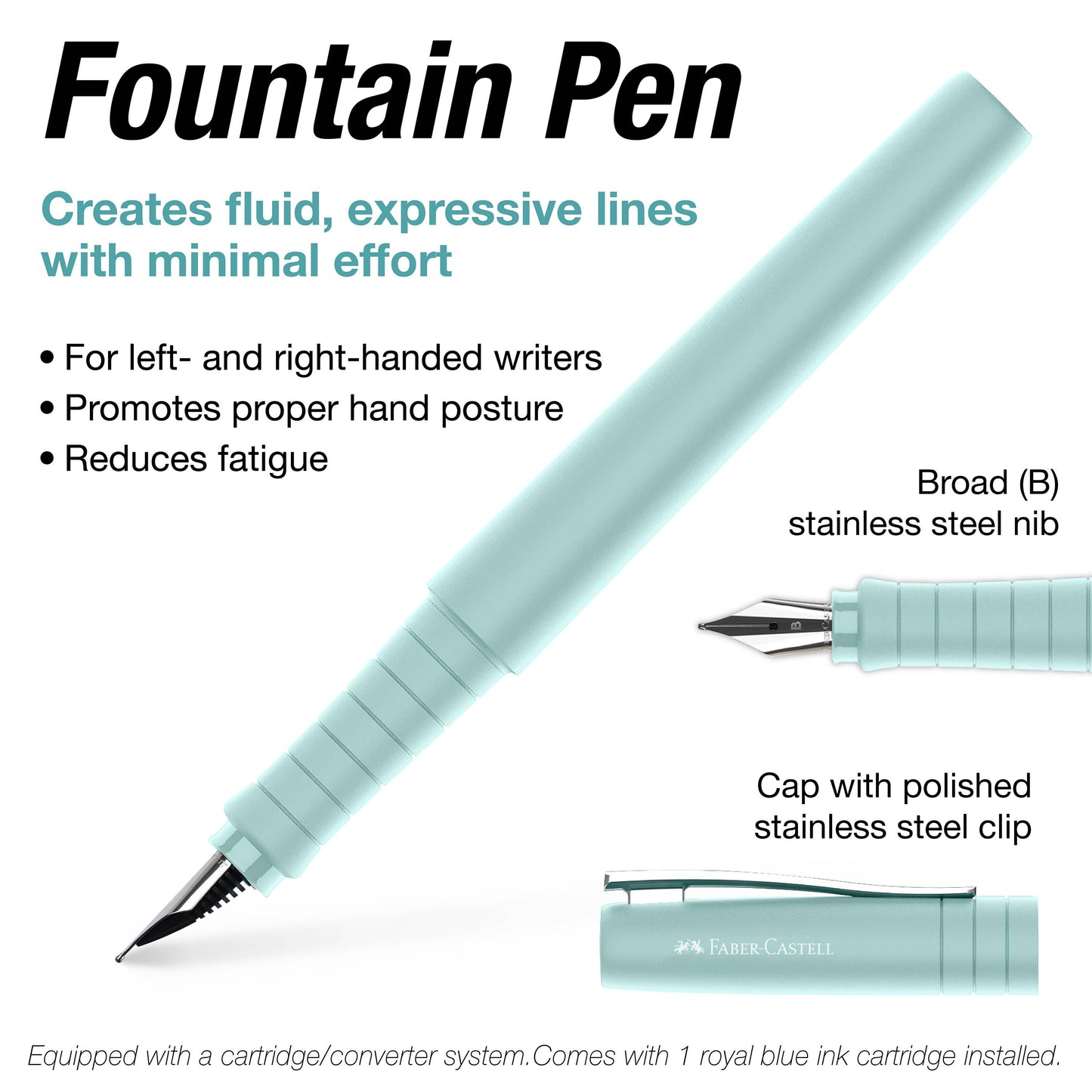 Poly Ball Gift Tin Fountain Pen and Ballpoint Set