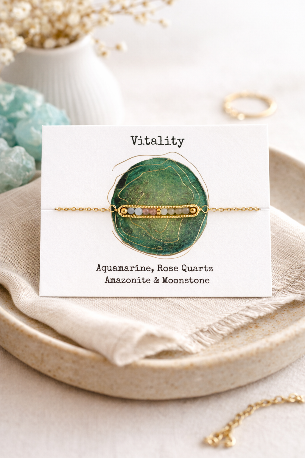 Vitality Bracelet – Aquamarine & Amazonite