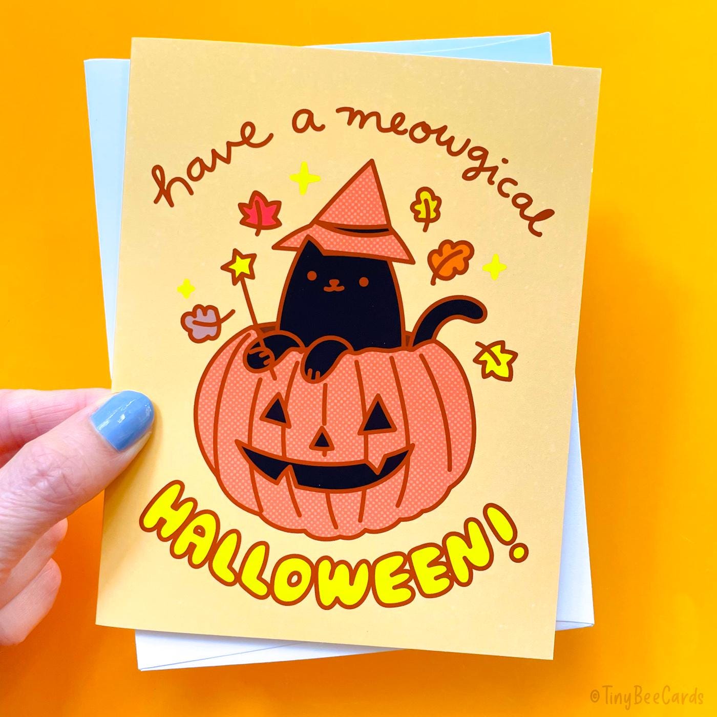 Cat Halloween Card "Have a Meowgical Halloween"