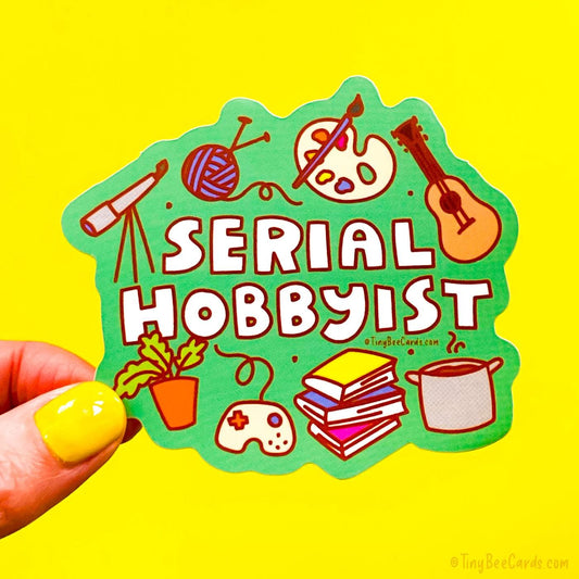 Serial Hobbyist Vinyl Sticker